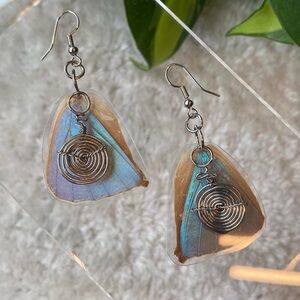 Handmade Butterfly Wing Fairy Earrings